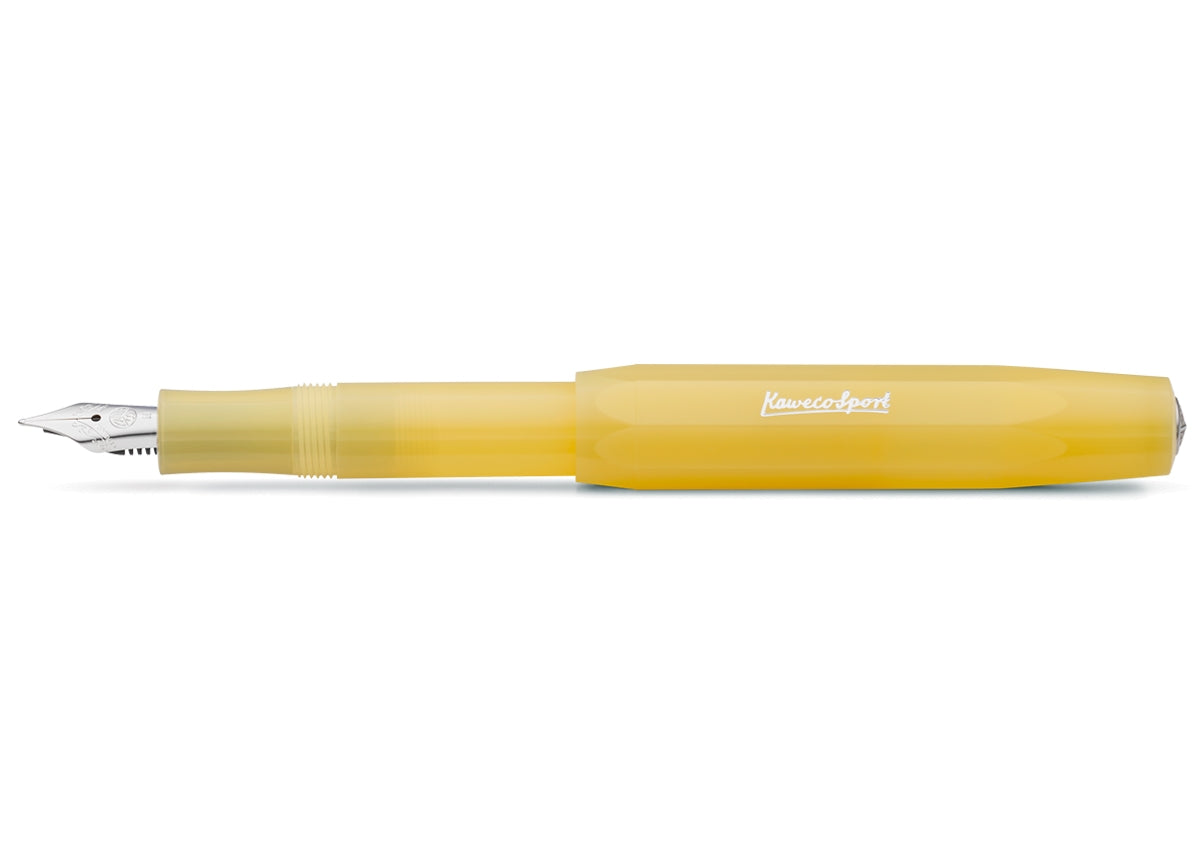 Kaweco Frosted Sport Fountain Pen Banana M/F/EF