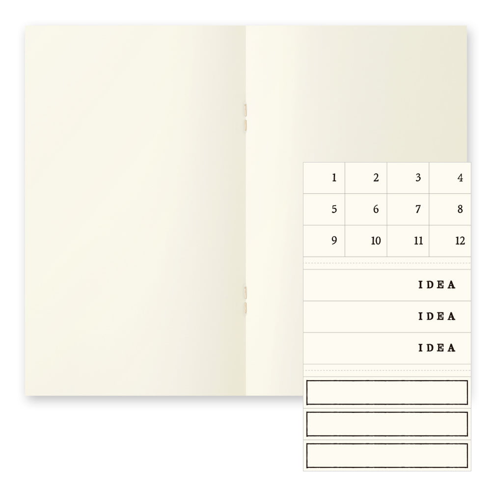 MD Notebook Light B6 Slim Blank 3pcs