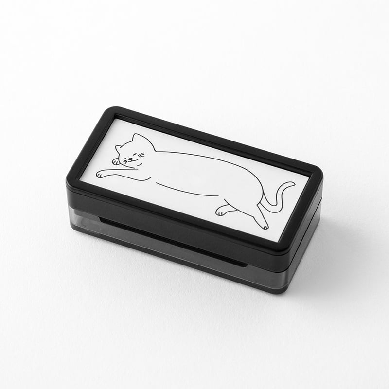 Paintable Stamp Pre-Inked Half Size Cat