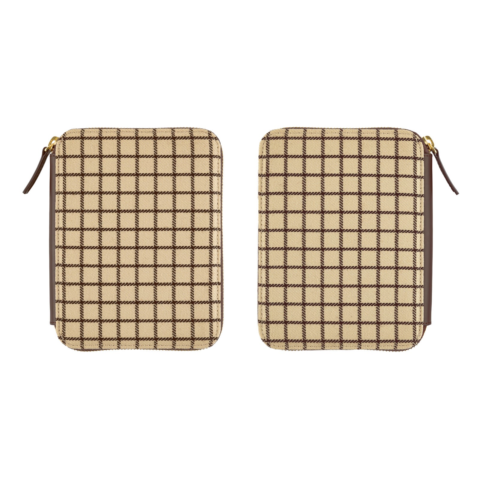 Taut Zipped (Cafe au Lait Plaid) [A6]