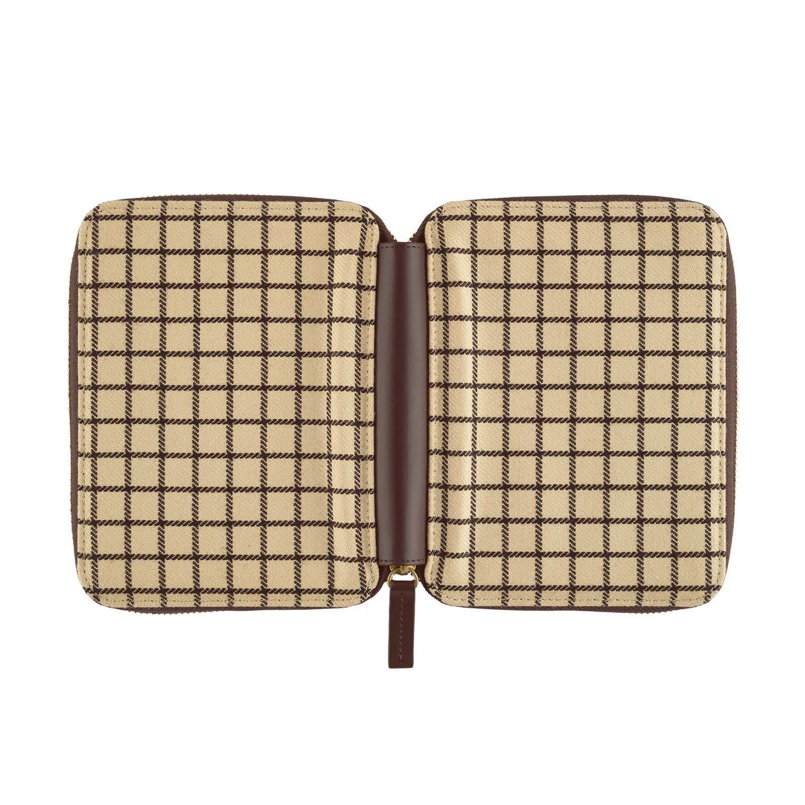 Taut Zipped (Cafe au Lait Plaid) [A6]