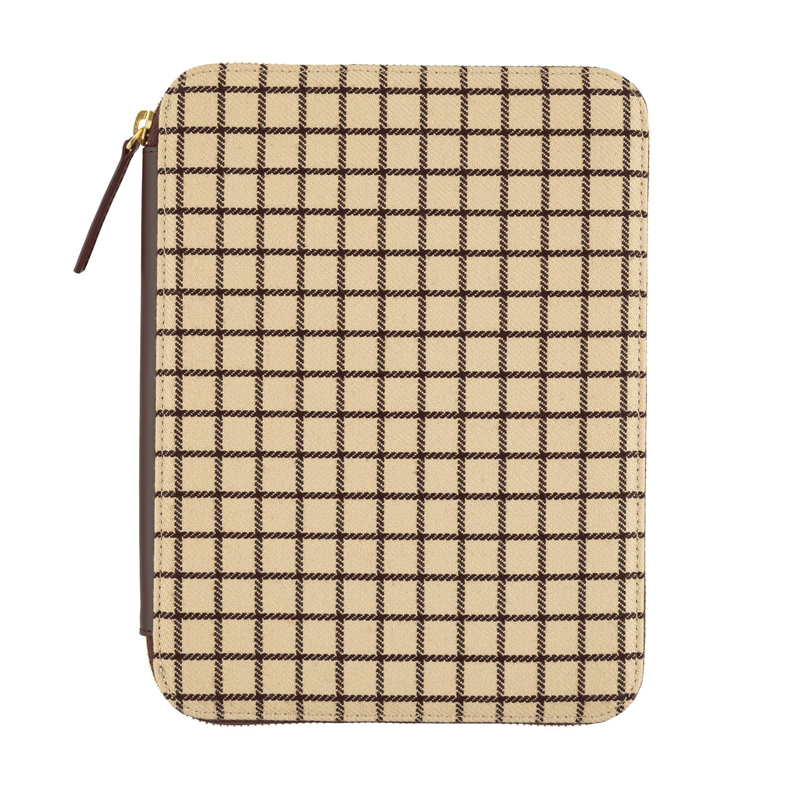 Taut Zipped (Cafe au Lait Plaid) [A5]