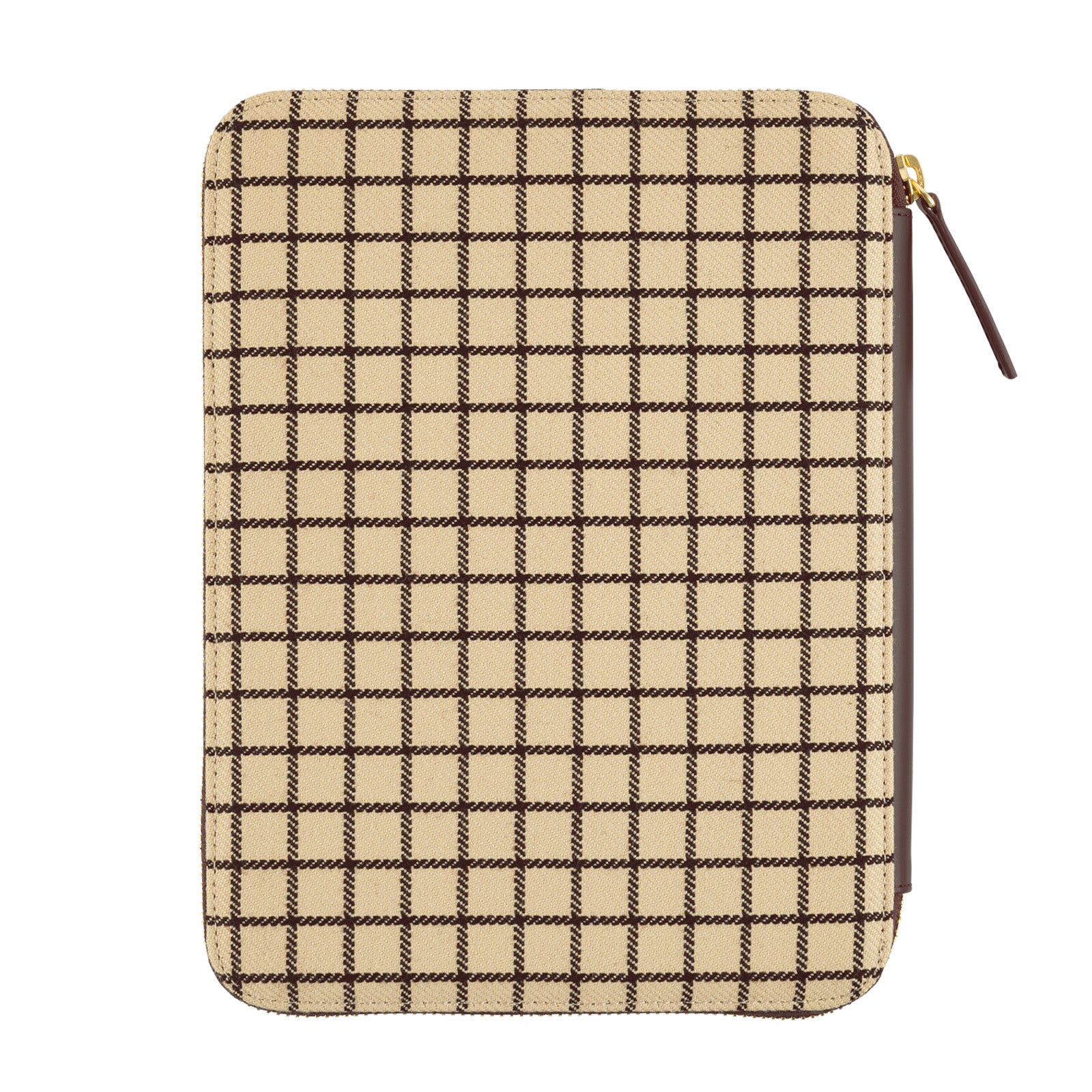 Taut Zipped (Cafe au Lait Plaid) [A5]