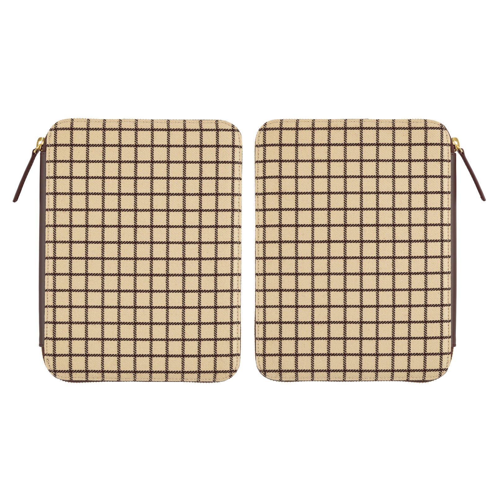 Taut Zipped (Cafe au Lait Plaid) [A5]