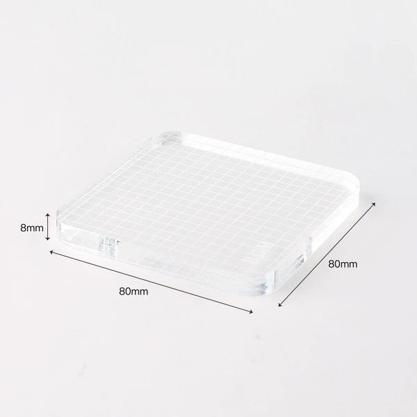 Stimplaspjald - Clear Stamp 80x80x8mm