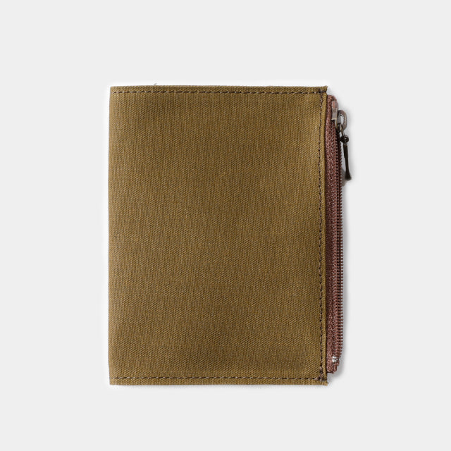 TF Traveler's Notebook Cotton Zipper Case Passport Size - OLIVE