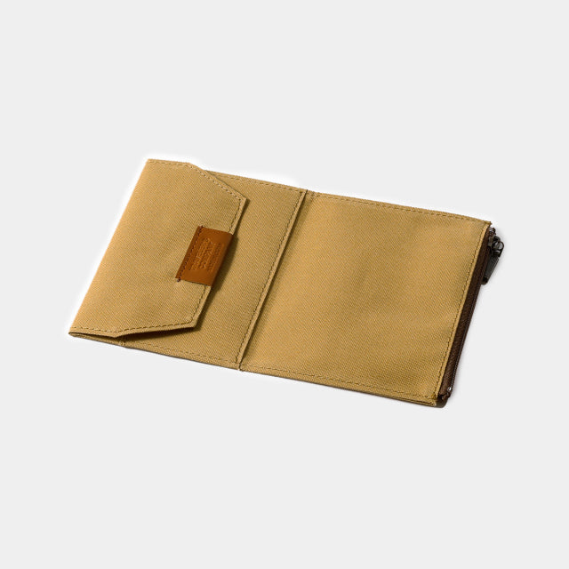 TF Traveler's Notebook Cotton Zipper Case Passport Size - BEIGE