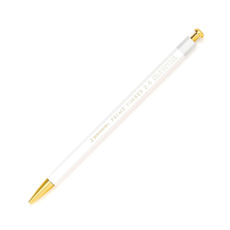 Penco Prime Timber Mechanical Pencil (gylltur og hvítur)