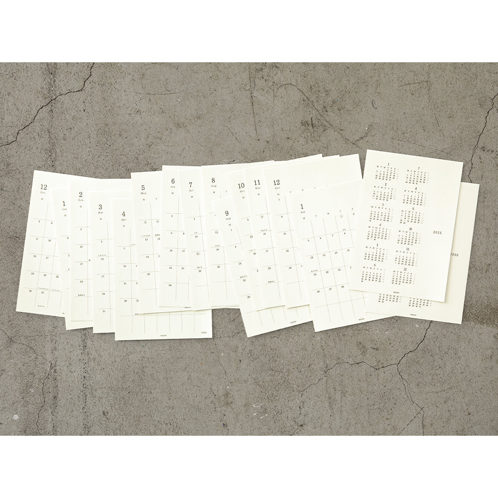 MD Notebook Diary Sticker M 2025 (H172×W118mm)