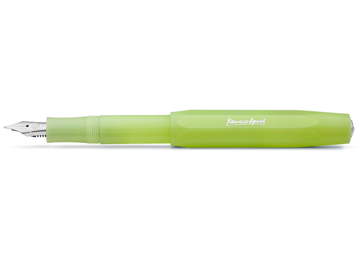 Kaweco Frosted Sport Fountain Pen Lime M/F/EF