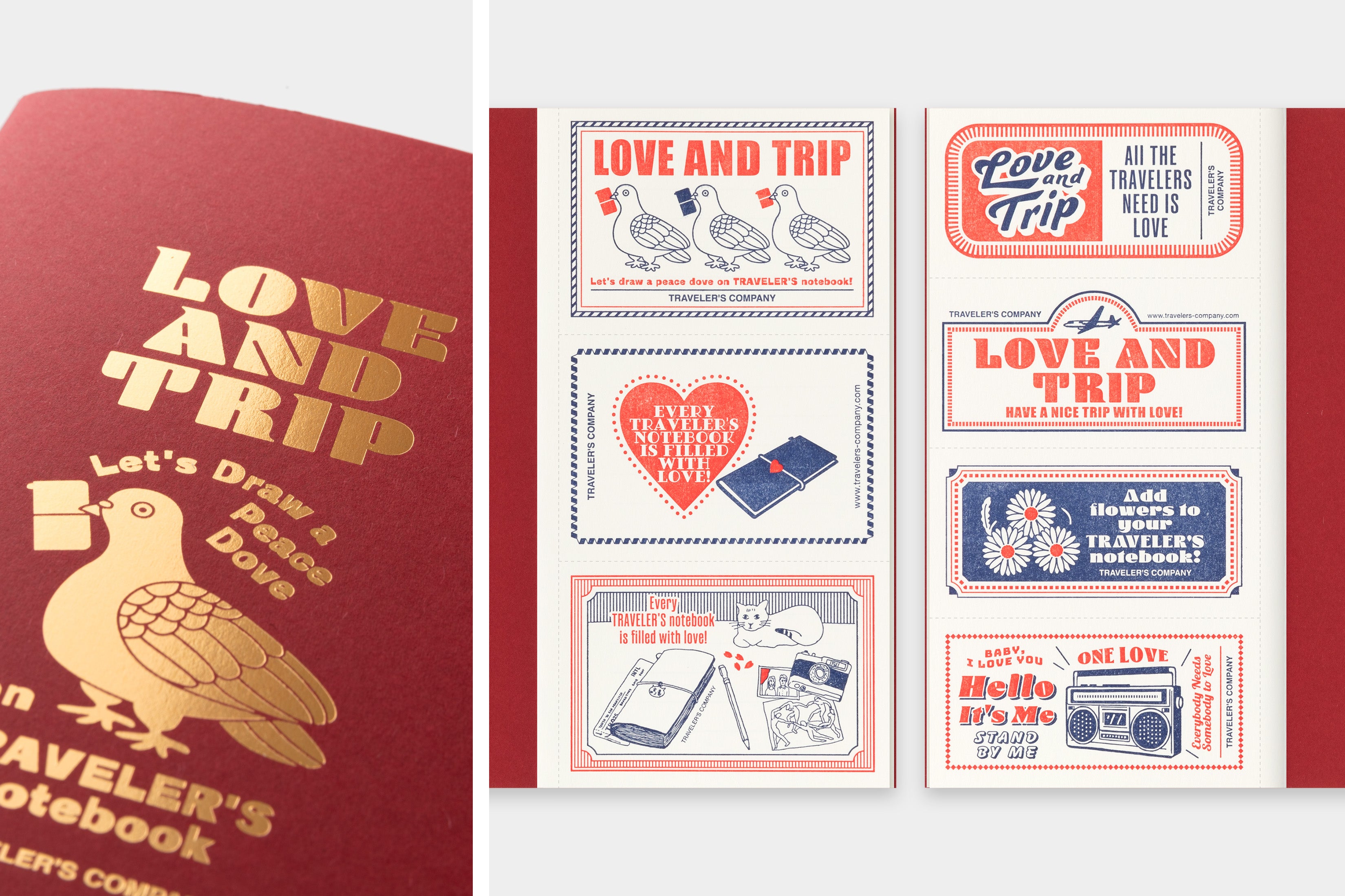 TRAVELER’S notebook Limited Refill Regular LOVE & TRIP (PRE-ORDER)