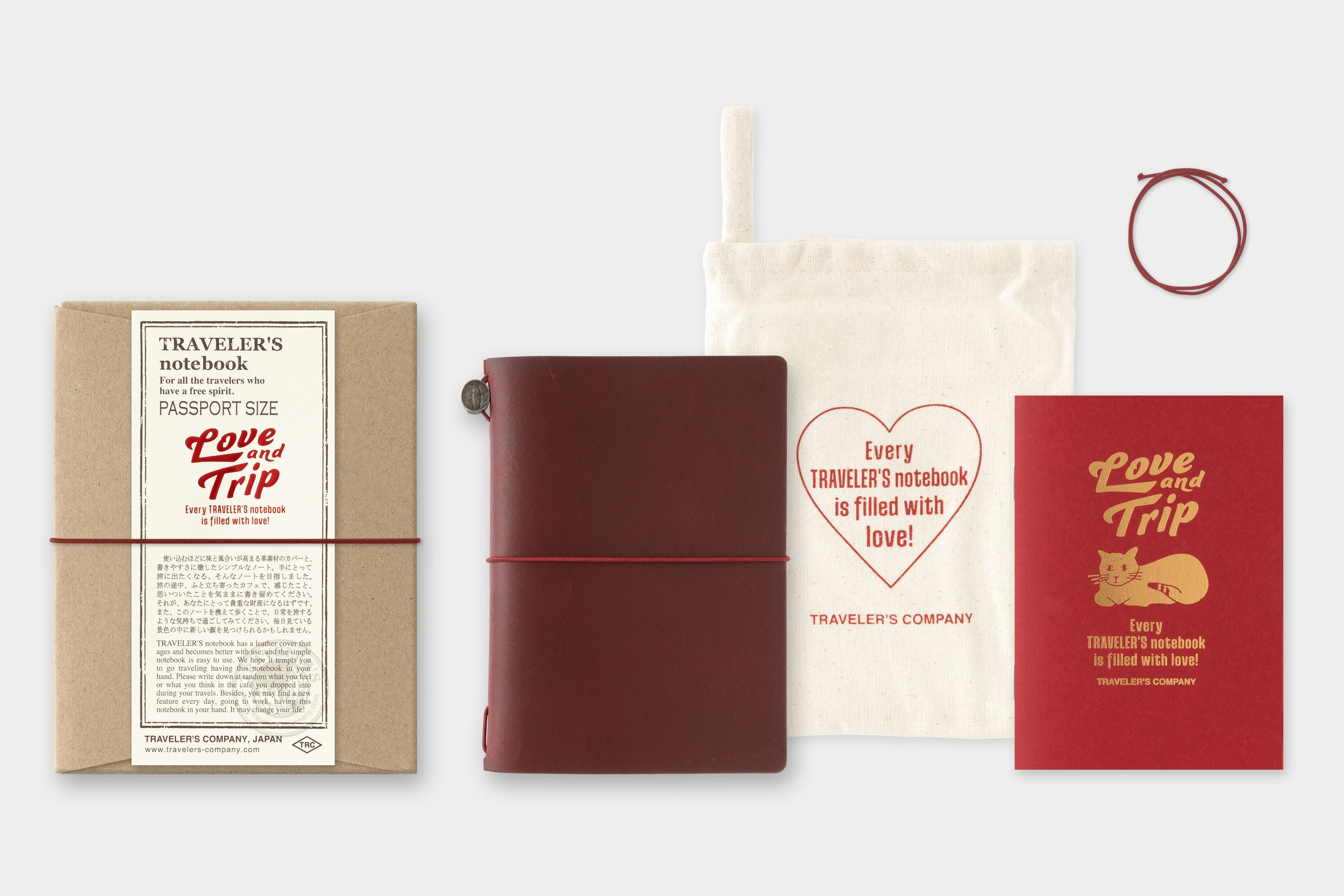 TRAVELER’S notebook Limited Set Passport Size LOVE & TRIP (PRE-ORDER)