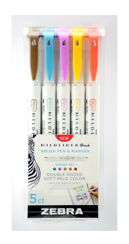 MILDLINER Brush & Marker Warm Sett