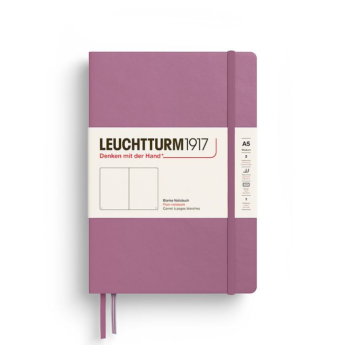 LEUCHTTURM1917 Notebook - A5 Hard Cover Dusty Rose (auðar síður)