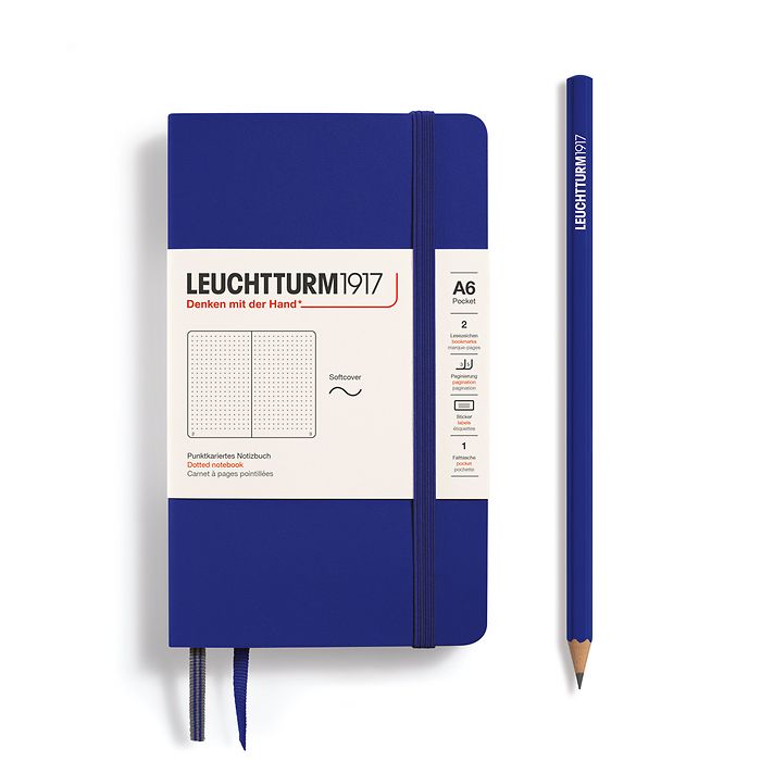 LEUCHTTURM1917 Notebook - A6 Soft Cover Ink (Dotted)