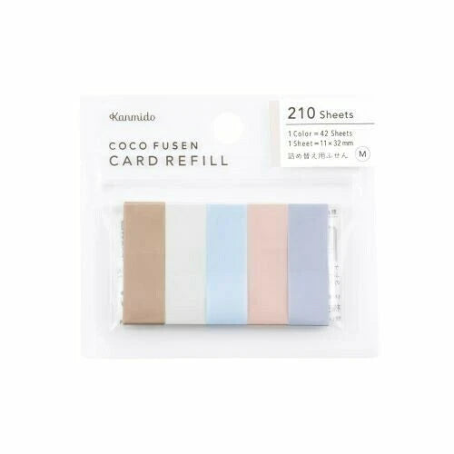 REFILL for COCOFUSEN - minnismiðar með lími beige (210 miðar)