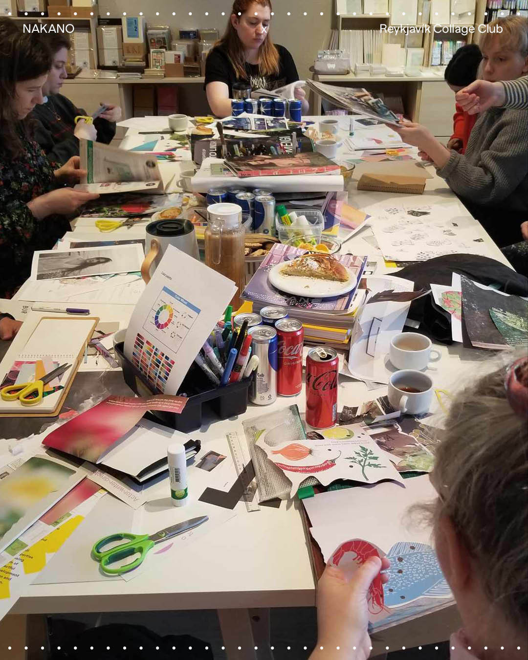 Collage Workshop with Reykjavík Collage Club 8th March 10:00-13:00